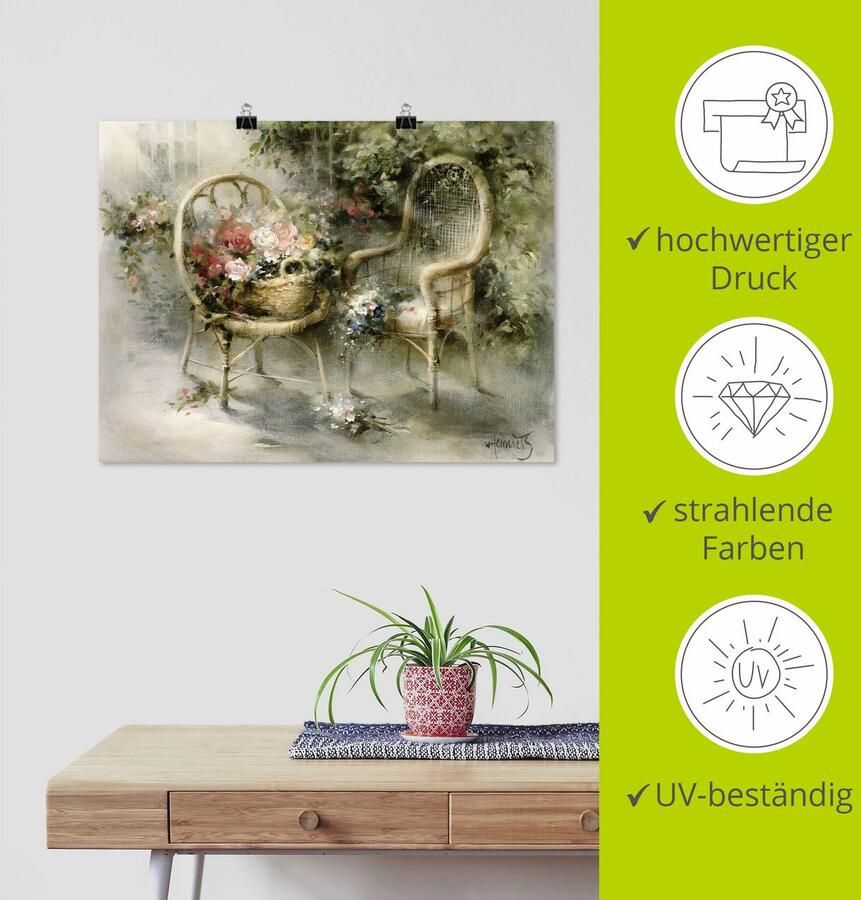 Artland Artprint Zomer II als artprint op linnen poster in verschillende formaten maten - Foto 3