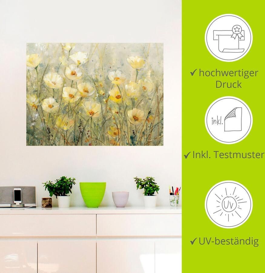 Artland Artprint Zomer in volle bloei I als artprint van aluminium artprint voor buiten artprint op linnen poster muursticker - Foto 2