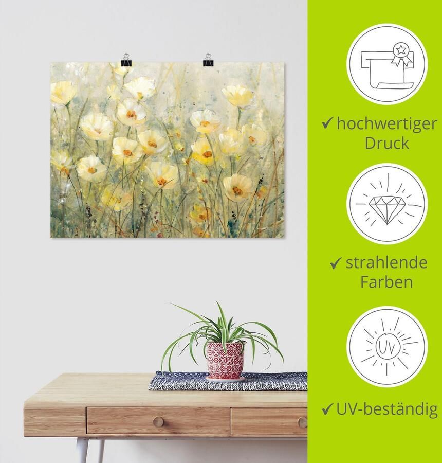 Artland Artprint Zomer in volle bloei I als artprint van aluminium artprint voor buiten artprint op linnen poster muursticker - Foto 3