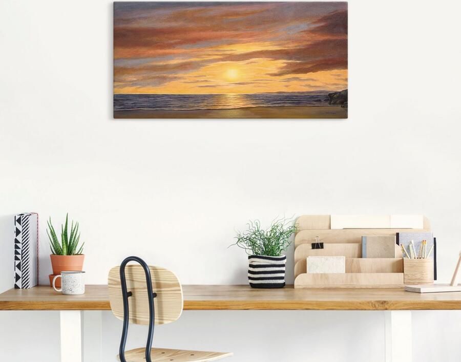 Artland Artprint Zon aan het strand als artprint van aluminium artprint voor buiten artprint op linnen poster muursticker - Foto 7