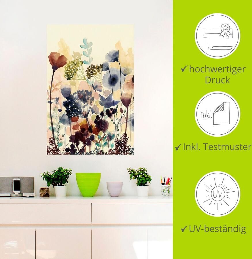 Artland Artprint Zongedroogde bloemen I als artprint van aluminium artprint voor buiten artprint op linnen poster muursticker - Foto 2