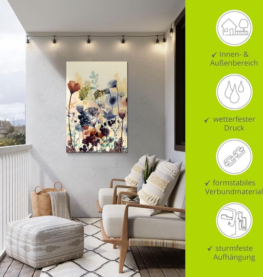 Artland Artprint Zongedroogde bloemen I als artprint van aluminium artprint voor buiten artprint op linnen poster muursticker - Foto 3