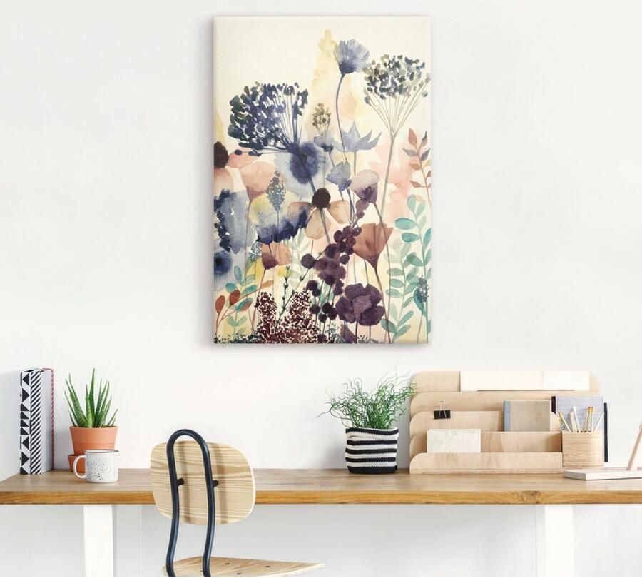 Artland Artprint op linnen Zongedroogde bloemen II