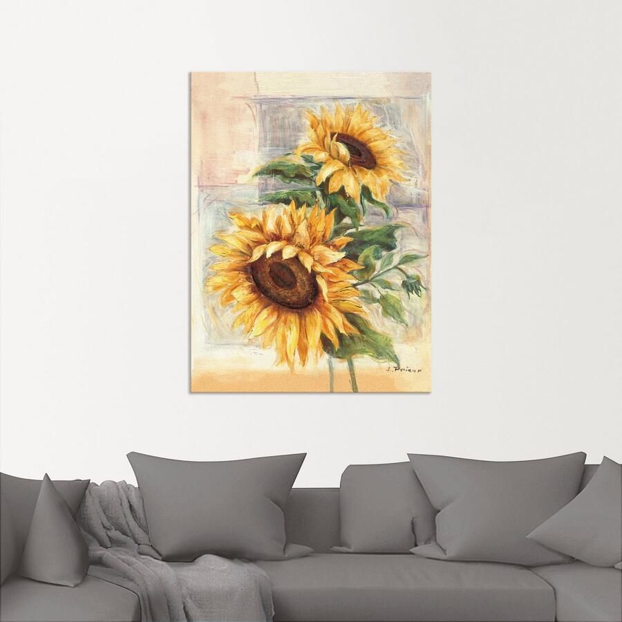 Artland Artprint Zonnebloemen II als artprint van aluminium artprint voor buiten artprint op linnen poster muursticker