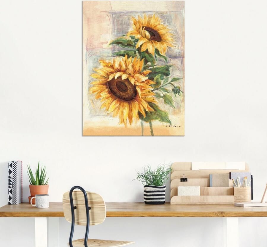 Artland Artprint Zonnebloemen II als artprint van aluminium artprint voor buiten artprint op linnen poster muursticker - Foto 5