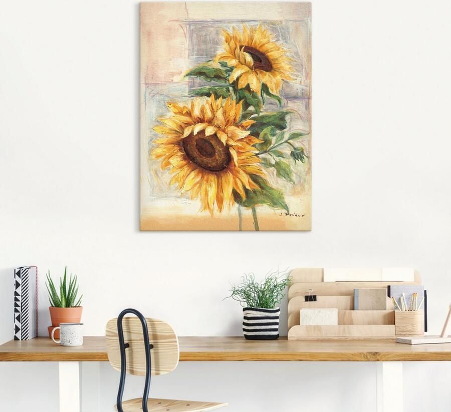 Artland Artprint Zonnebloemen II als artprint van aluminium artprint voor buiten artprint op linnen poster muursticker - Foto 4