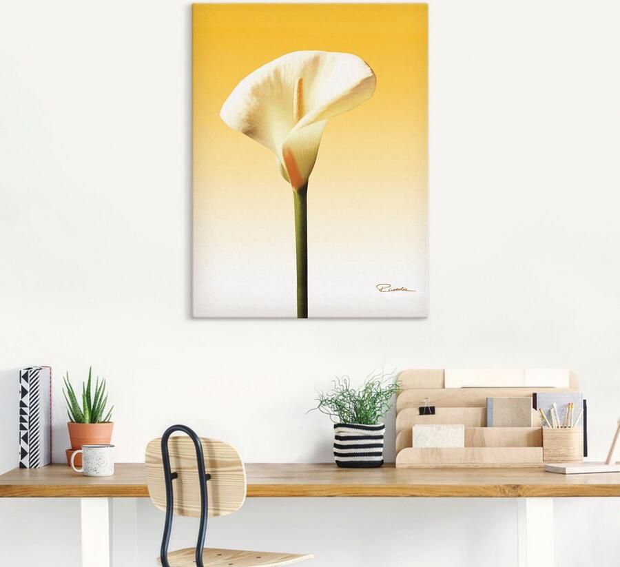 Artland Artprint op linnen Zonneschijn calla II - Foto 5