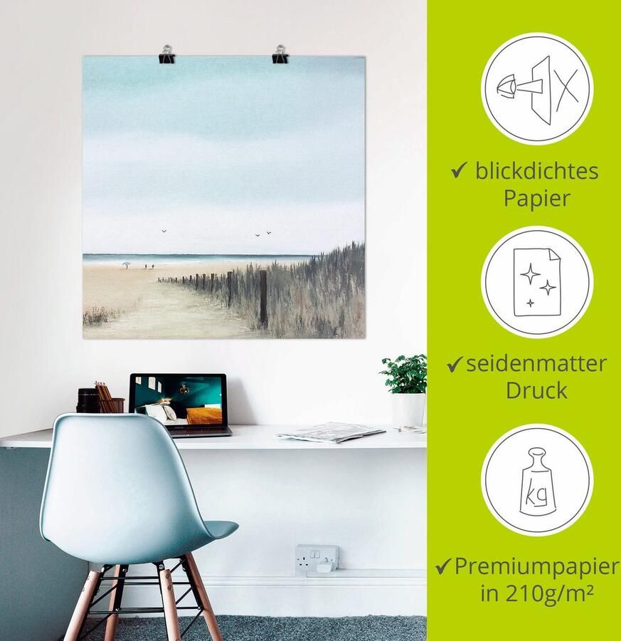 Artland Artprint Zonnige morgen I als artprint op linnen poster in verschillende formaten maten - Foto 2