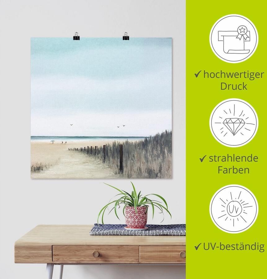 Artland Artprint Zonnige morgen I als artprint op linnen poster in verschillende formaten maten - Foto 3