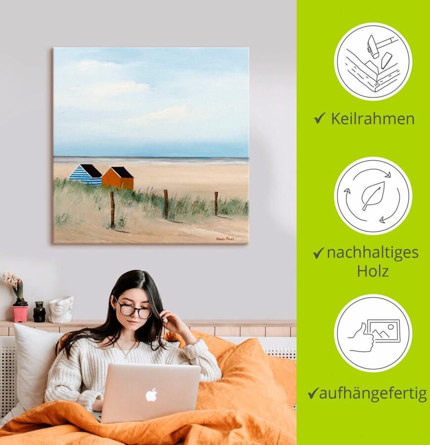 Artland Artprint Zonnige morgen V als artprint op linnen poster in verschillende formaten maten - Foto 2