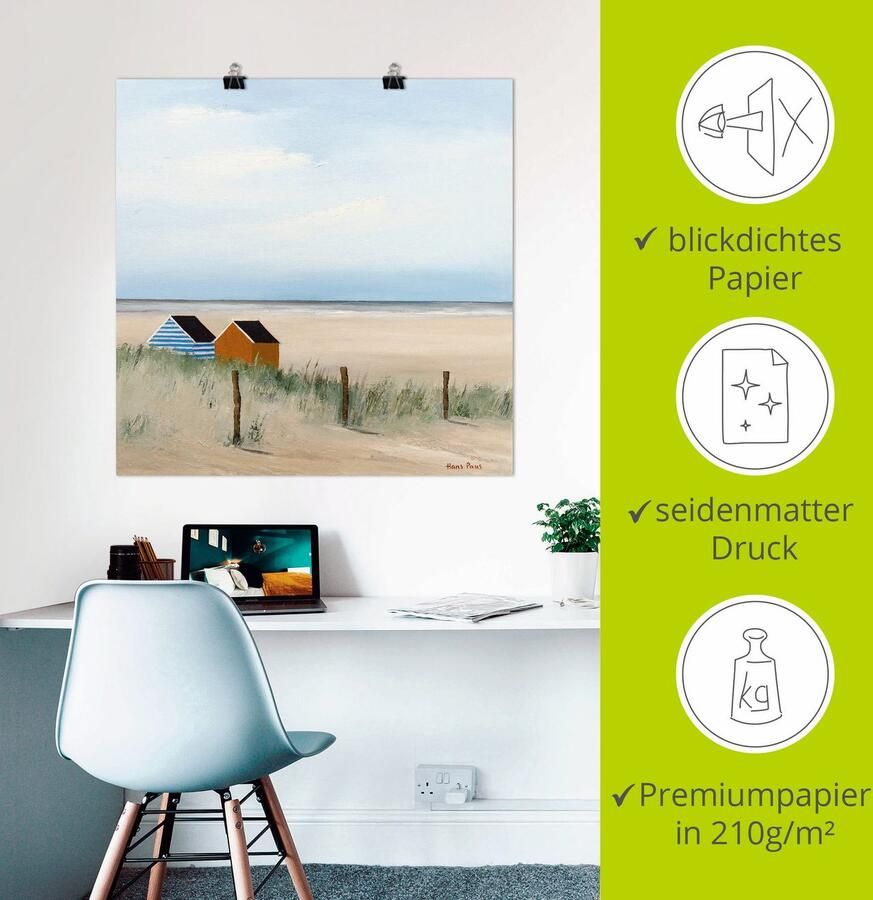 Artland Artprint Zonnige morgen V als artprint op linnen poster in verschillende formaten maten - Foto 2