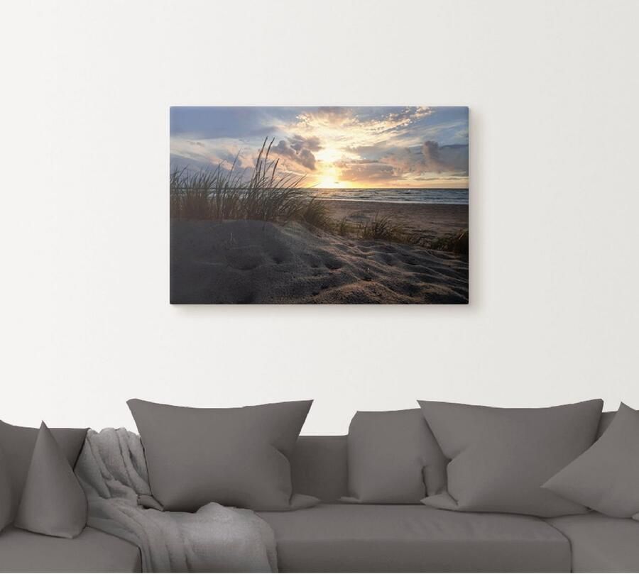 Artland Artprint Zonsondergang aan de Oostzee als artprint op linnen in verschillende maten - Foto 4