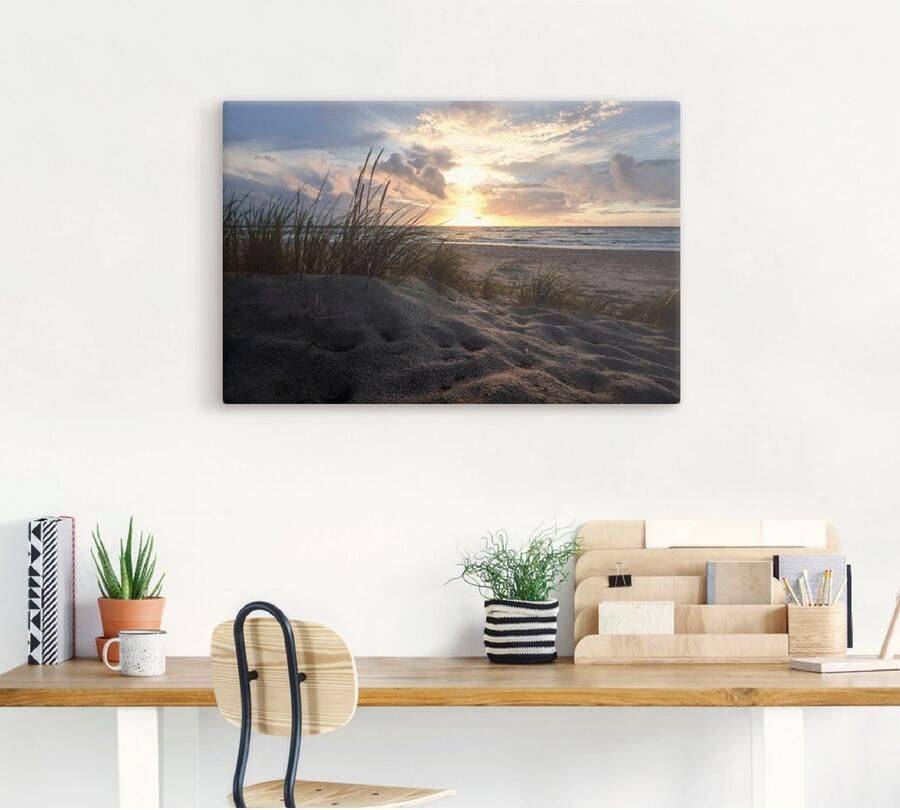 Artland Artprint Zonsondergang aan de Oostzee als artprint op linnen in verschillende maten - Foto 3