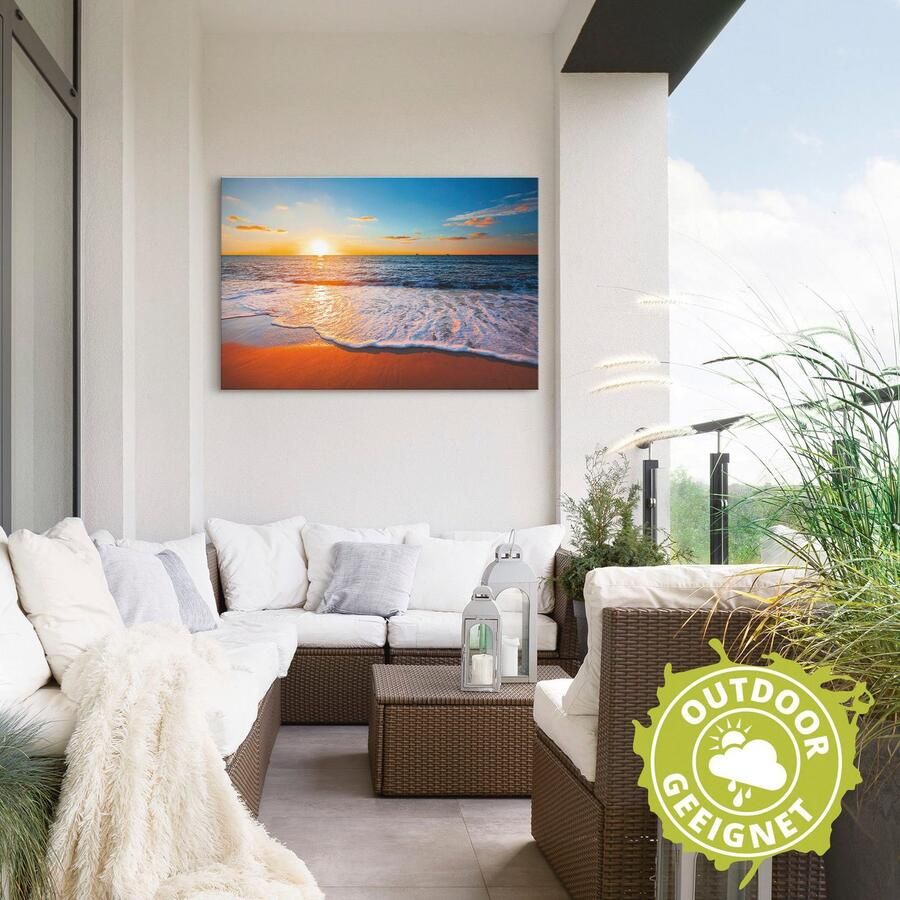 Artland Artprint Zonsondergang en de zee als artprint van aluminium artprint voor buiten artprint op linnen poster in verschillende maten. maten - Foto 2