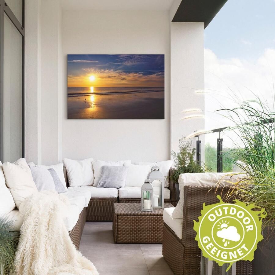 Artland Artprint Zonsondergang SPO als artprint van aluminium artprint op linnen muursticker verschillende maten