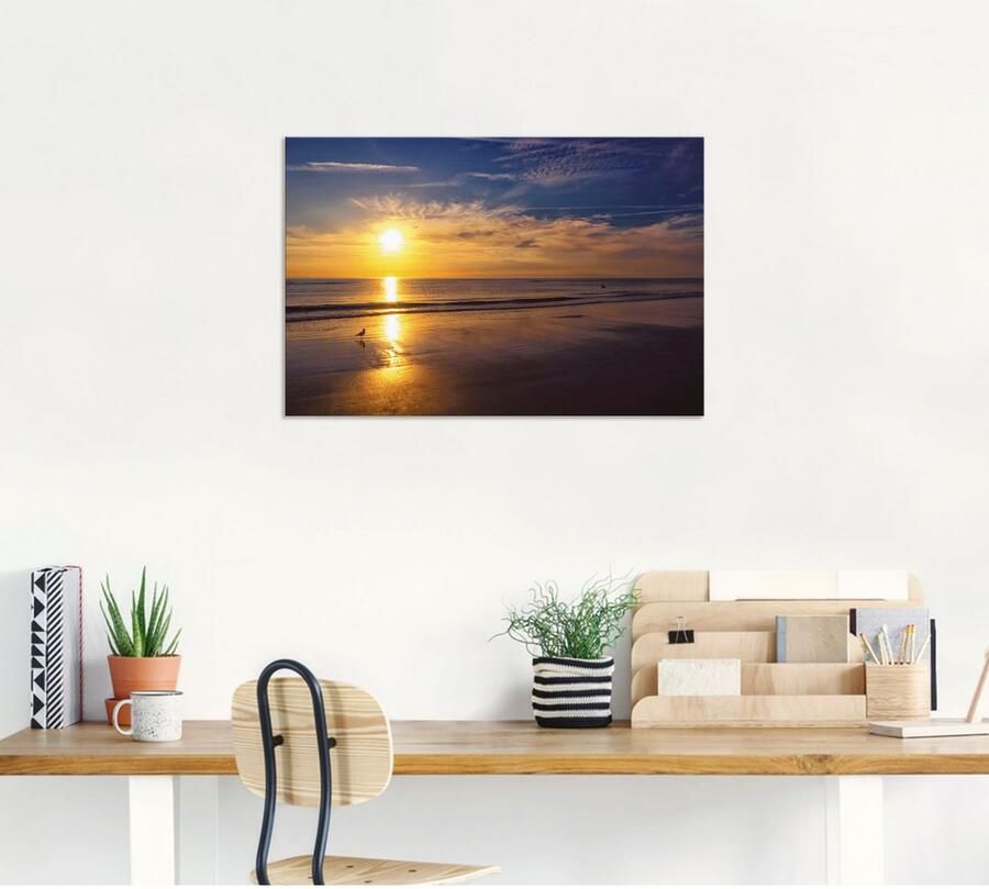 Artland Artprint Zonsondergang SPO als artprint van aluminium artprint op linnen muursticker verschillende maten - Foto 4