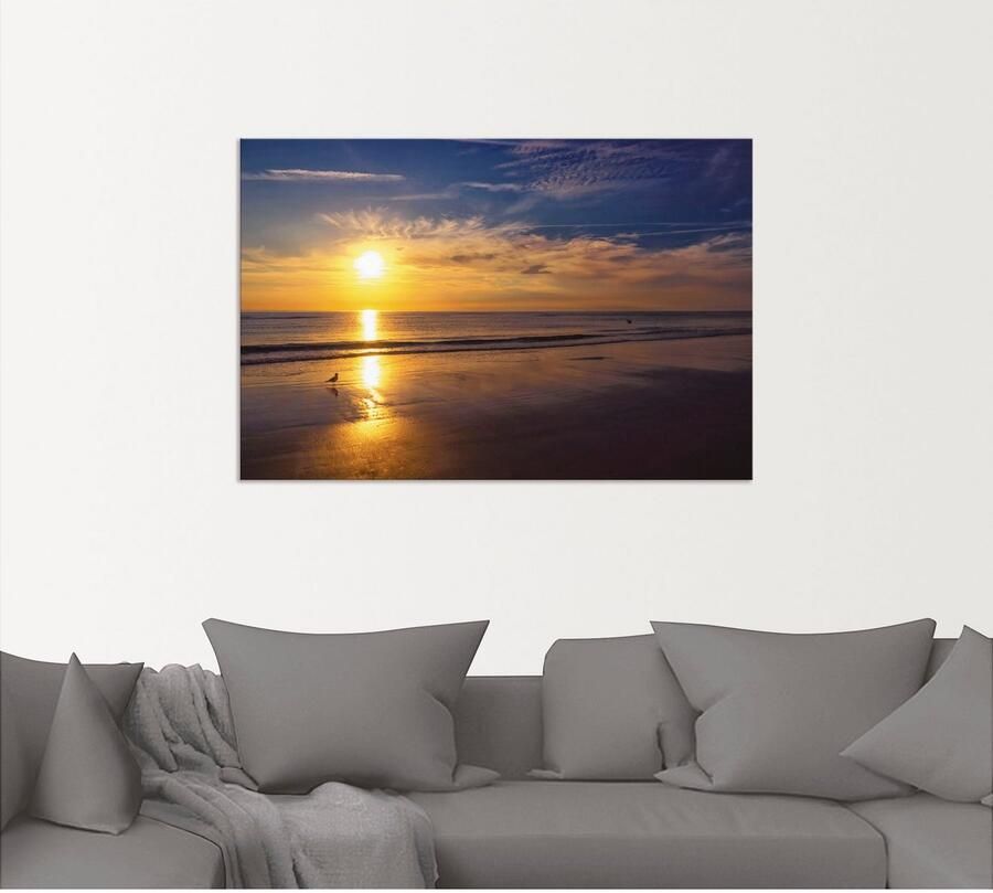 Artland Artprint Zonsondergang SPO als artprint van aluminium artprint op linnen muursticker verschillende maten - Foto 5