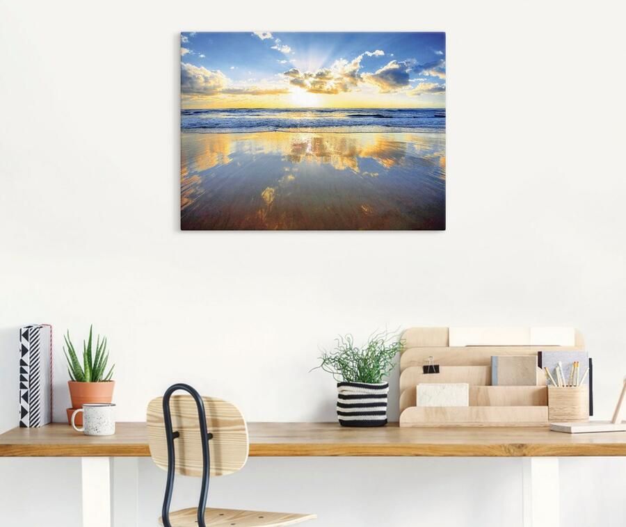 Artland Artprint Zonsopkomst boven de oceaan als artprint van aluminium artprint voor buiten artprint op linnen poster muursticker - Foto 4