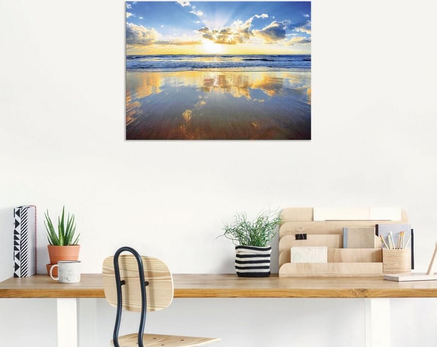 Artland Artprint Zonsopkomst boven de oceaan als artprint van aluminium artprint voor buiten artprint op linnen poster muursticker - Foto 6