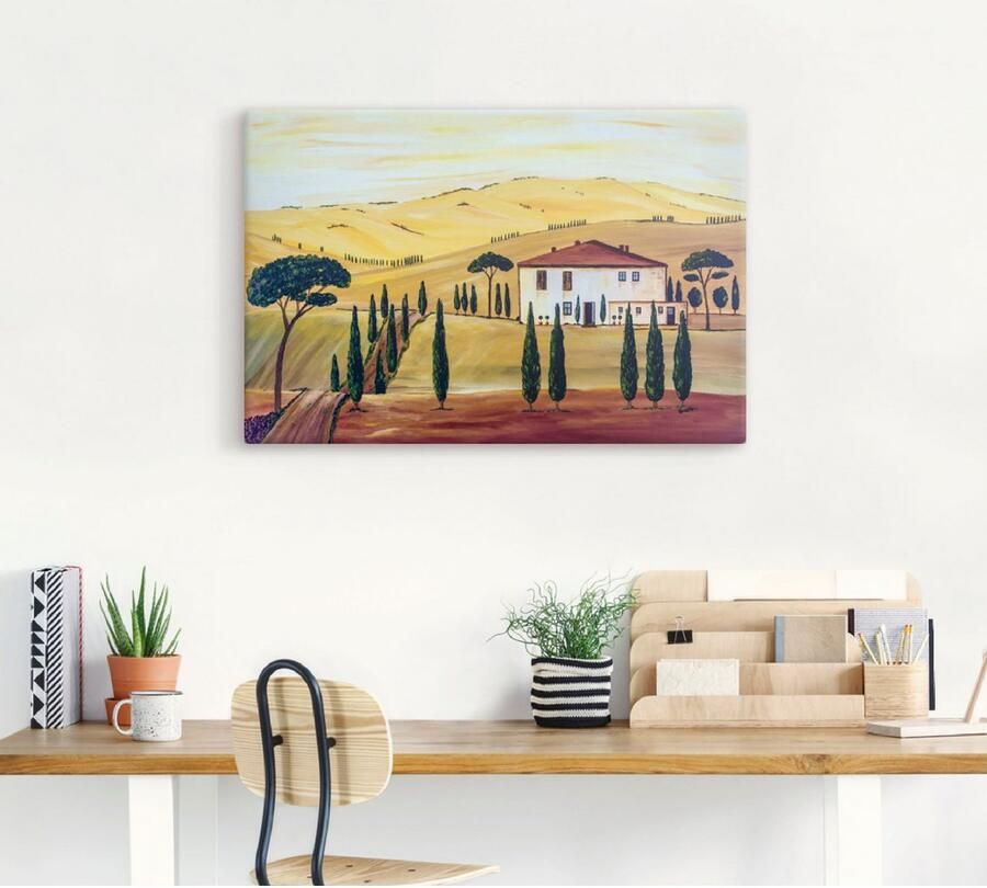 Artland Artprint op linnen Zuidelijke Toscane - Foto 4