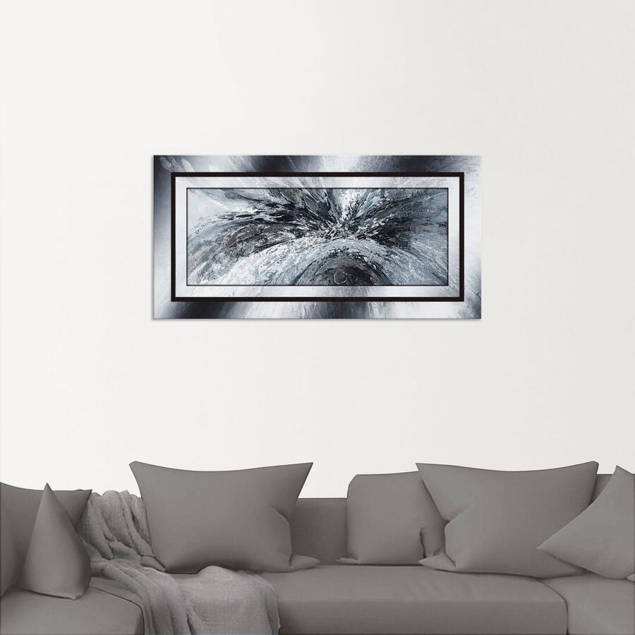 Artland Artprint Zwart wit Abstract 1 als artprint van aluminium artprint voor buiten artprint op linnen poster in verschillende maten. maten - Foto 3