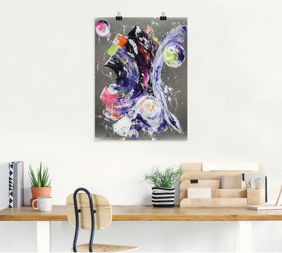 Artland Poster Abstractie XXIII als artprint van aluminium artprint op linnen muursticker of poster in verschillende maten - Foto 4