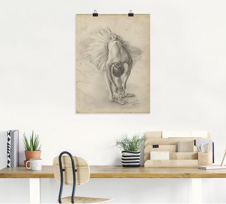 Artland Poster Antieke ballerina's oefening I als artprint van aluminium artprint op linnen muursticker of poster in verschillende maten - Foto 4
