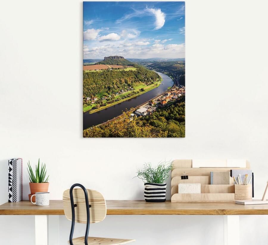 Artland Poster Blik op Elbe & de Saksische Zwitserland - Foto 4