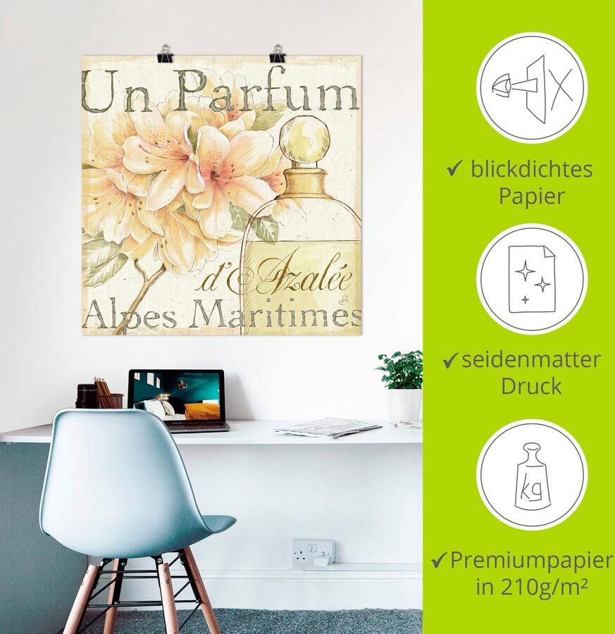 Artland Poster Bloemen en parfum III als artprint op linnen muursticker of poster in verschillende maten - Foto 2