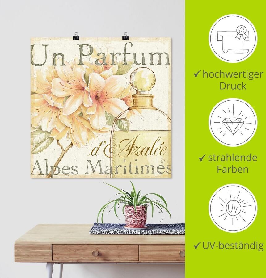 Artland Poster Bloemen en parfum III als artprint op linnen muursticker of poster in verschillende maten - Foto 3