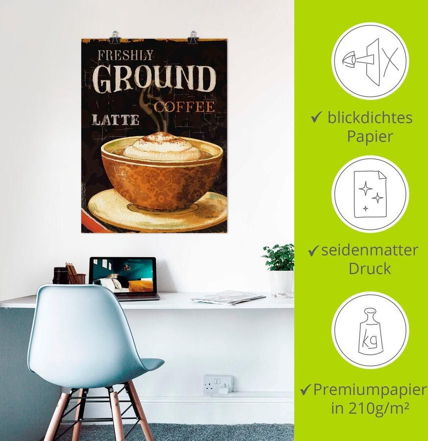 Artland Poster De koffie van vandaag III als artprint op linnen muursticker of poster in verschillende maten - Foto 2