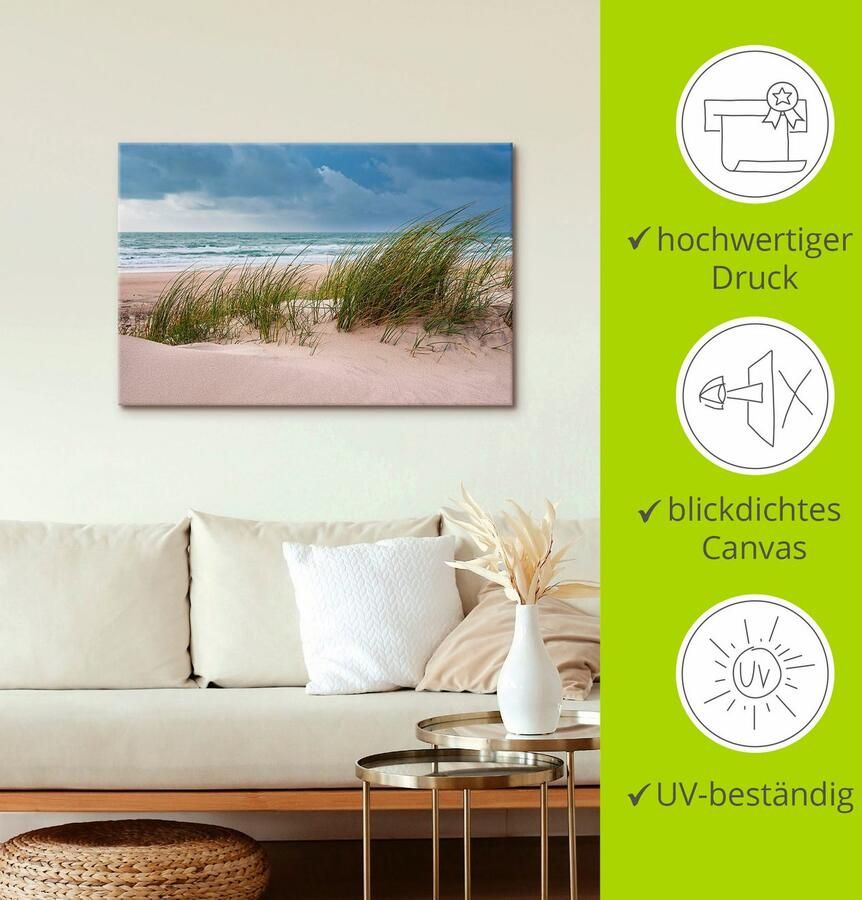 Artland Poster Duin en strand bij Hirtshals Denemarken I als artprint van aluminium artprint voor buiten artprint op linnen in verschillende maten - Foto 3