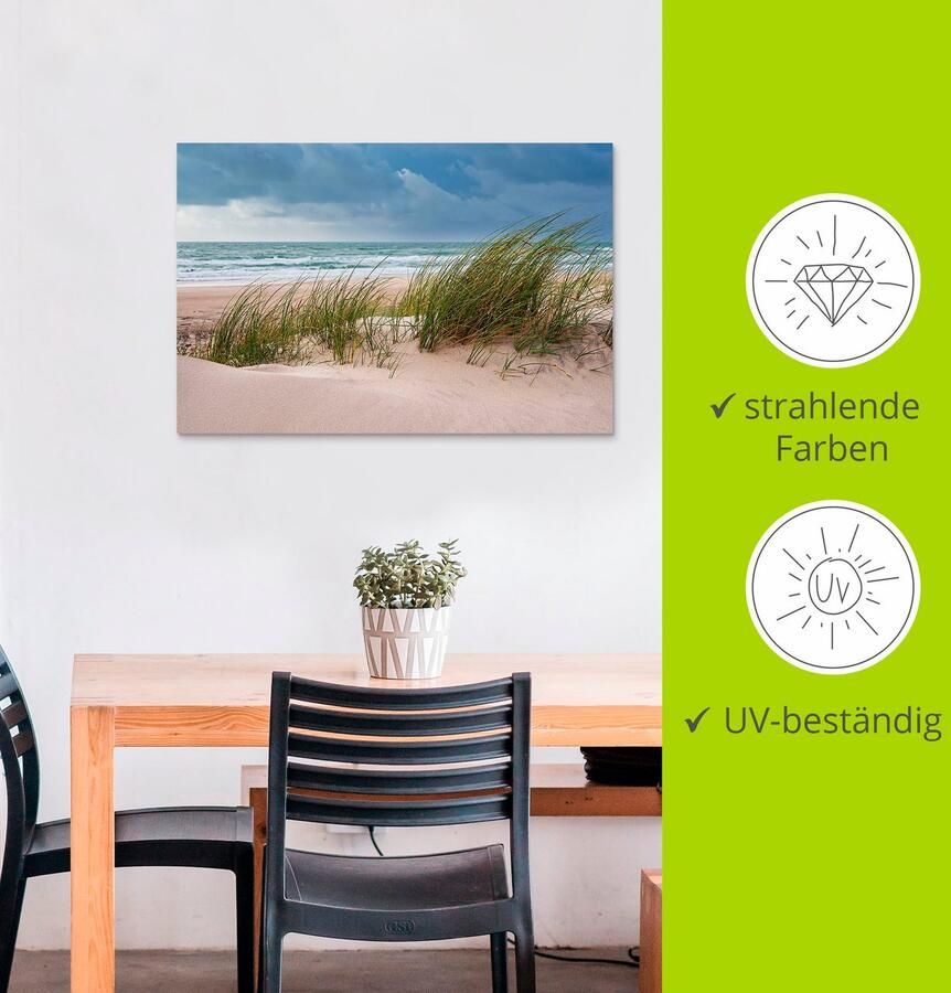 Artland Poster Duin en strand bij Hirtshals Denemarken I als artprint van aluminium artprint voor buiten artprint op linnen in verschillende maten - Foto 3