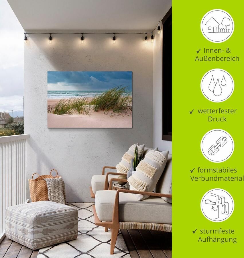 Artland Poster Duin en strand bij Hirtshals Denemarken I als artprint van aluminium artprint voor buiten artprint op linnen in verschillende maten - Foto 4