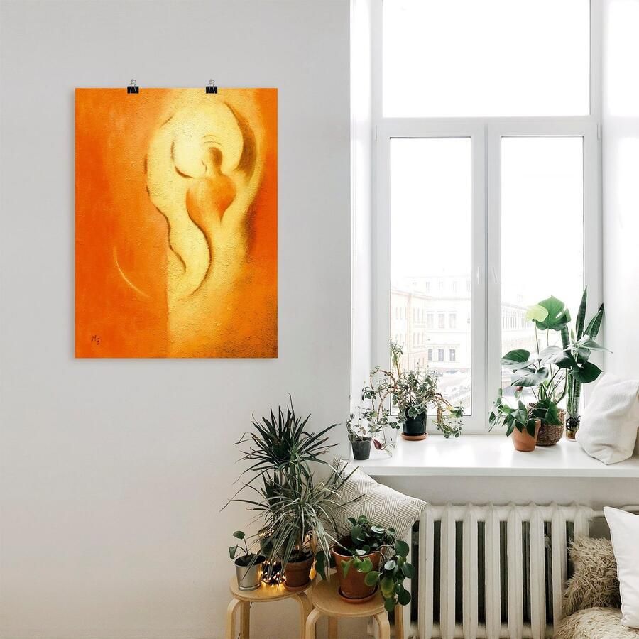 Artland Poster Engel van het plezier als artprint van aluminium artprint op linnen muursticker of poster in verschillende maten - Foto 2