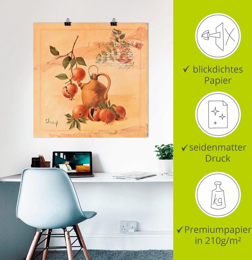 Artland Poster Gelukkige herinneringen als artprint op linnen muursticker of poster in verschillende maten