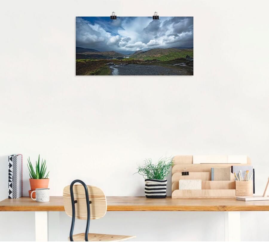 Artland Poster Ierland Puur natuur als artprint op linnen muursticker of poster in verschillende maten - Foto 6