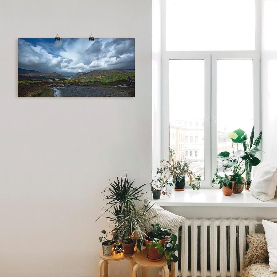 Artland Poster Ierland Puur natuur als artprint op linnen muursticker of poster in verschillende maten - Foto 2