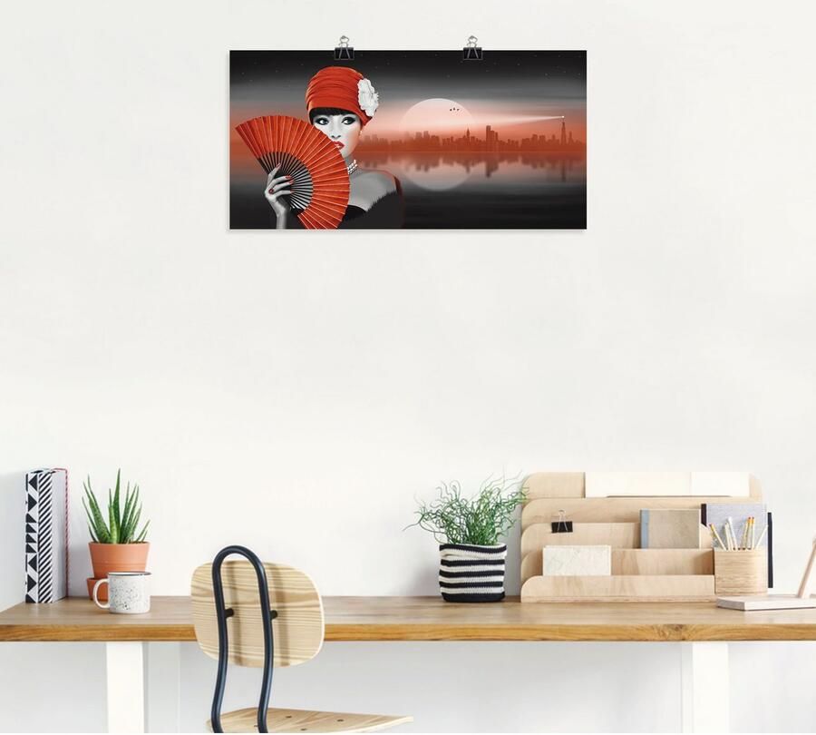 Artland Poster In de hitte van de nacht als artprint van aluminium artprint op linnen muursticker of poster in verschillende maten - Foto 4