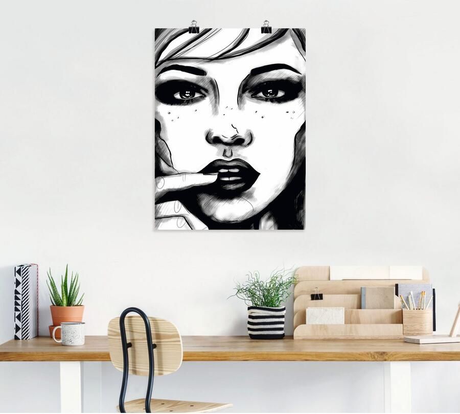 Artland Poster In Your Eyes als artprint van aluminium artprint op linnen muursticker of poster in verschillende maten - Foto 4