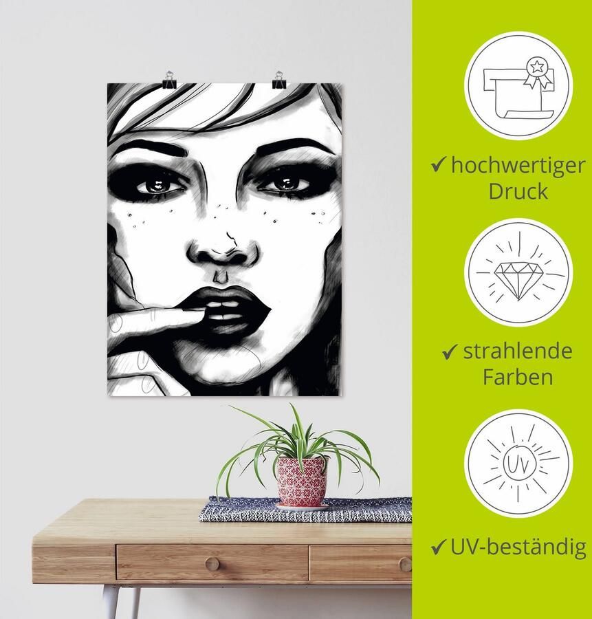 Artland Poster In Your Eyes als artprint van aluminium artprint op linnen muursticker of poster in verschillende maten - Foto 3