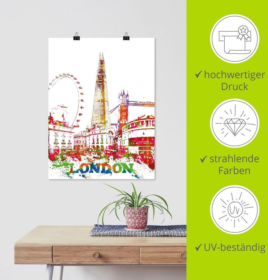 Artland Poster Londen grafisch - Foto 3