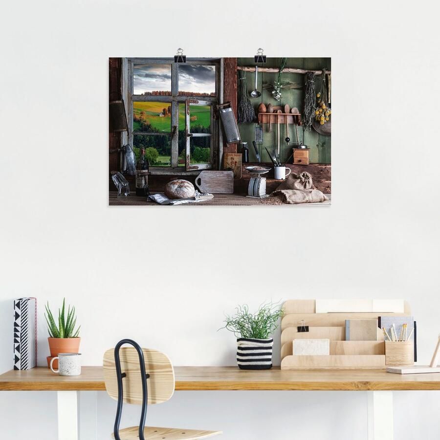 Artland Poster Rustieke boerenkeuken