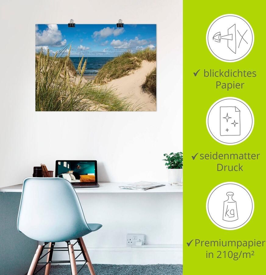 Artland Poster Strand bij Vesterhav - Foto 3