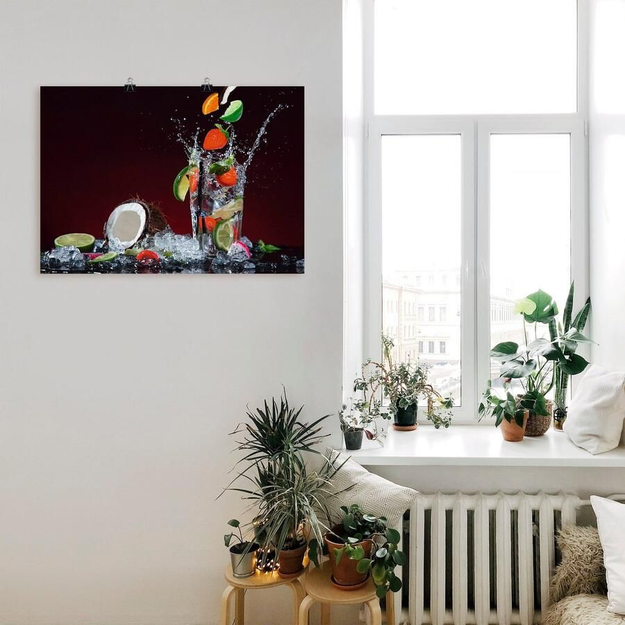 Artland Poster Verse fruitcocktail II als artprint op linnen muursticker of poster in verschillende maten - Foto 2