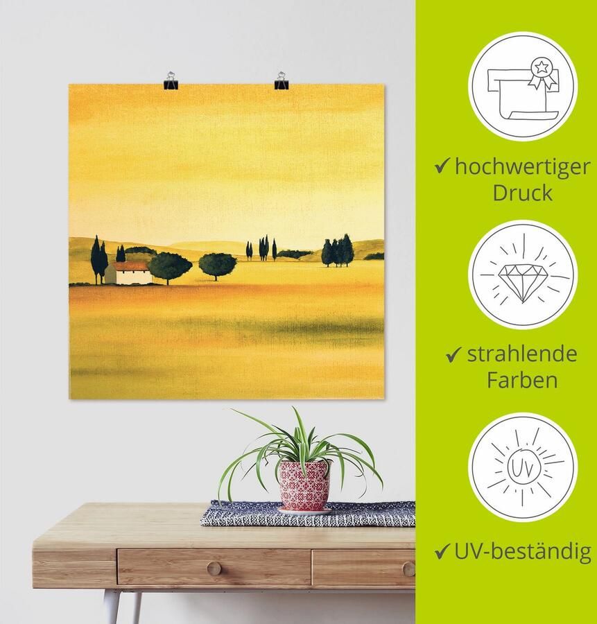 Artland Poster Zonnige dag I als artprint op linnen muursticker of poster in verschillende maten - Foto 4