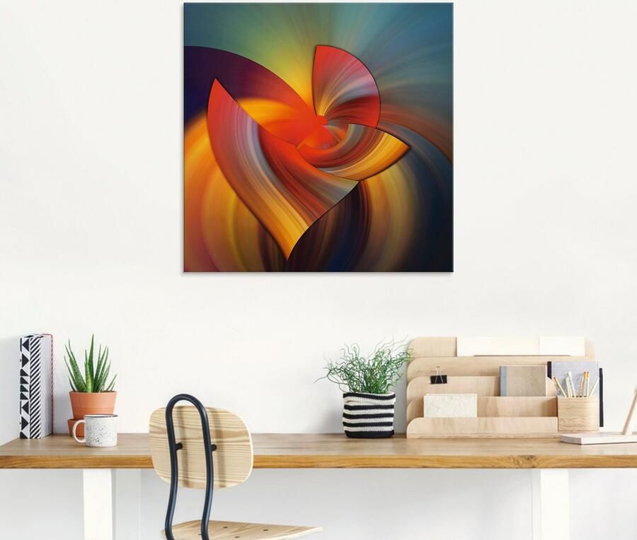 Artland Print op glas Abstract in multicolour - Foto 6