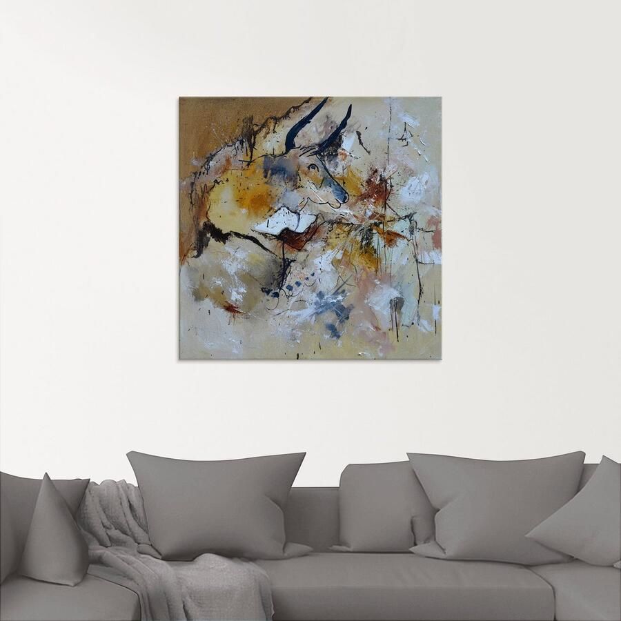 Artland Print op glas Abstract stier in verschillende maten