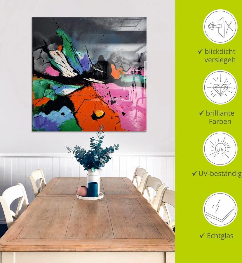 Artland Print op glas Abstract VI in verschillende maten - Foto 4