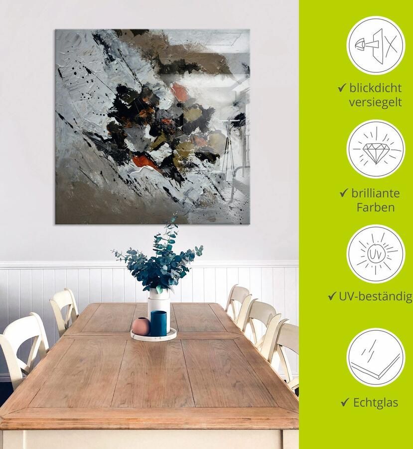 Artland Print op glas Abstract XIII in verschillende maten - Foto 4